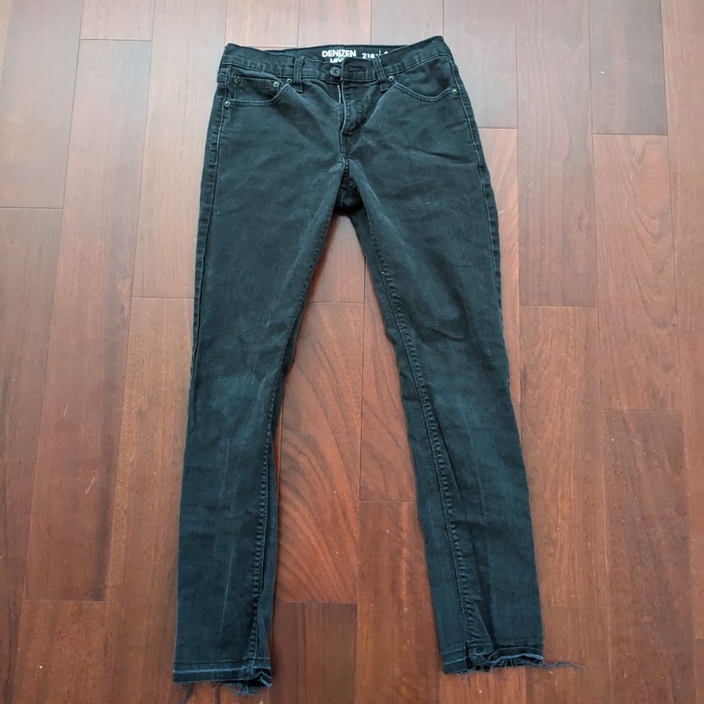 Levi's Denizen 216 Skinny Fit Black Jeans W30 L32
